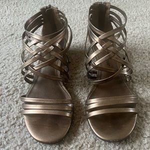 Montego Bay Club Metallic Bronze Strappy Sandals